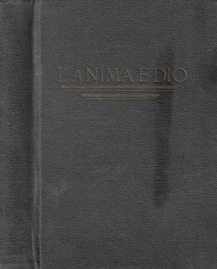 L' anima e Dio - copertina