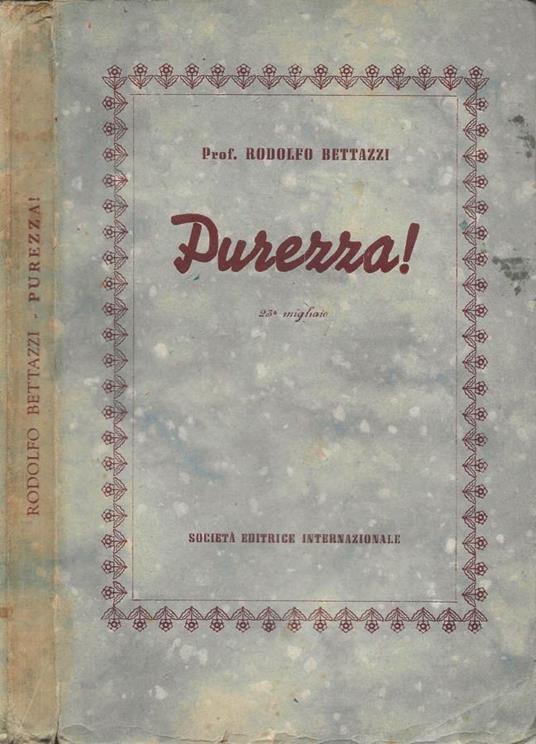 Purezza! - Rodolfo Bettazzi - copertina