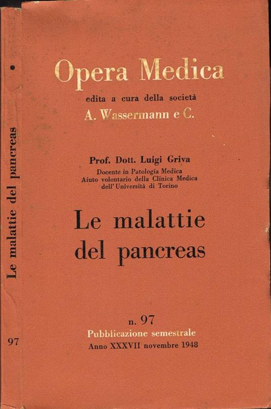 Le malattie del pancreas - copertina