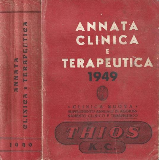 Annata clinica e terapeutica 1949 - copertina