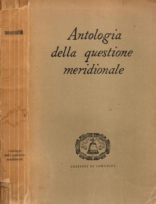 Antologia della questione meridionale - copertina