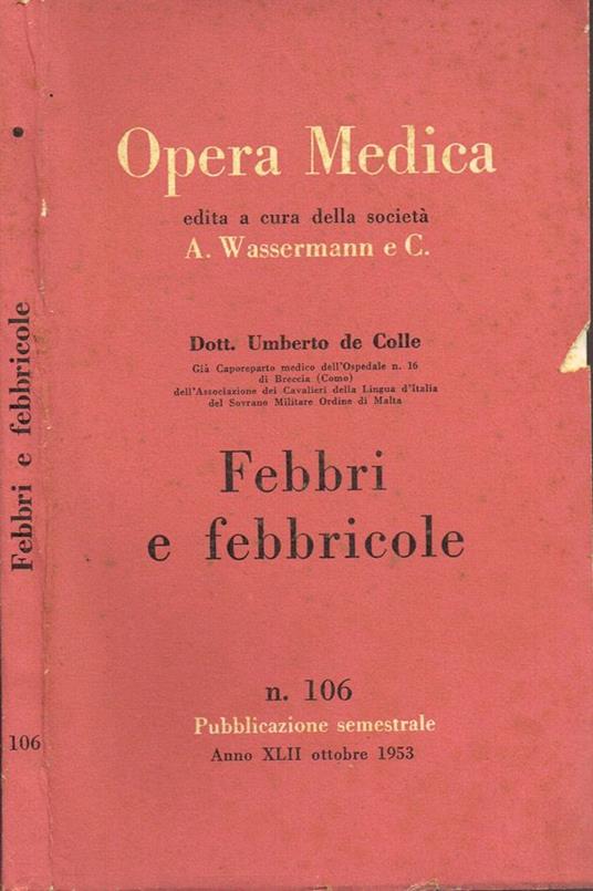 Febbri e febbricole - copertina