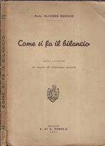 Come si fa il bilancio