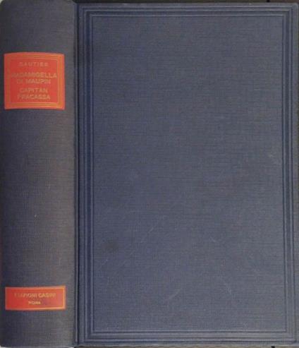 Madamigella De Maupin - Capitan Fracassa - Théophile Gautier - copertina
