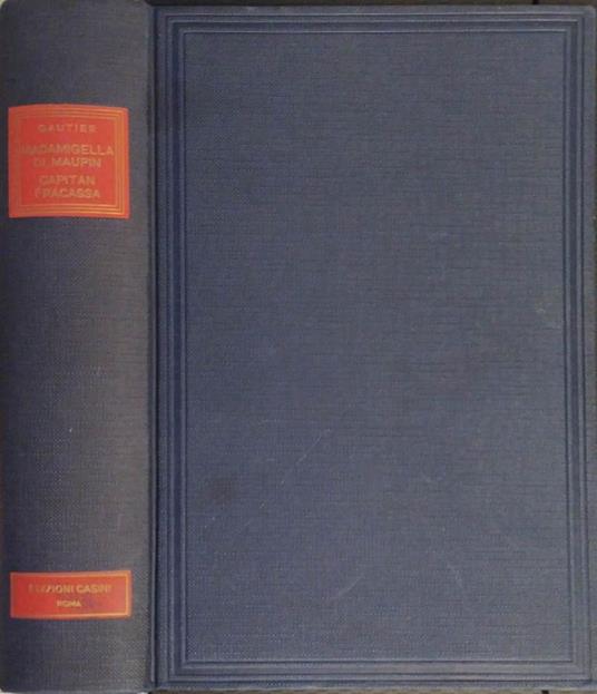 Madamigella De Maupin - Capitan Fracassa - Théophile Gautier - copertina