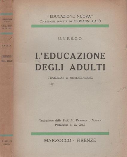 L' educazione degli adulti - copertina