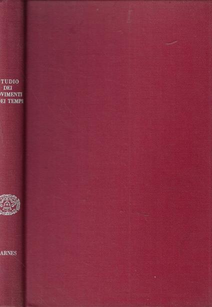 Studio dei movimenti e dei tempi - copertina