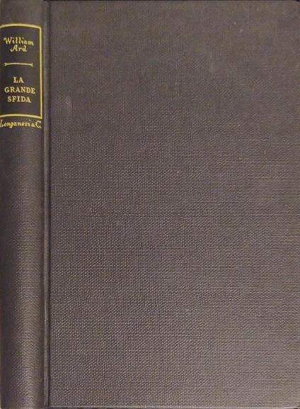 La grande sfida - William Hardy - copertina