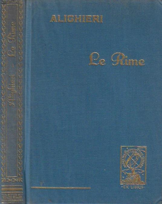 Le Rime - Dante Alighieri - copertina