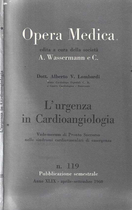 Opera medica - Alberto V. Lombardi - copertina