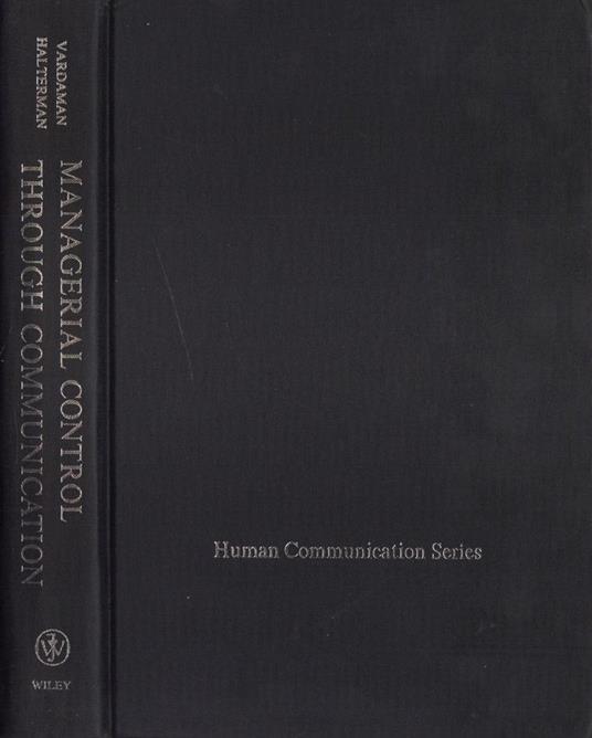Managerial control through communication - copertina