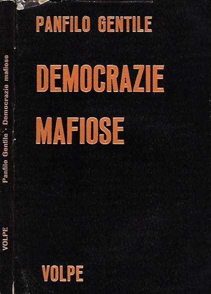Democrazie mafiose - Panfilo Gentile - copertina