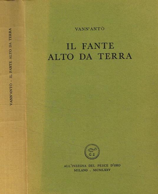 Il fante alto da terra - Vann'Antò - copertina
