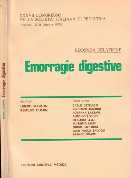 Emoraggie digestive - copertina