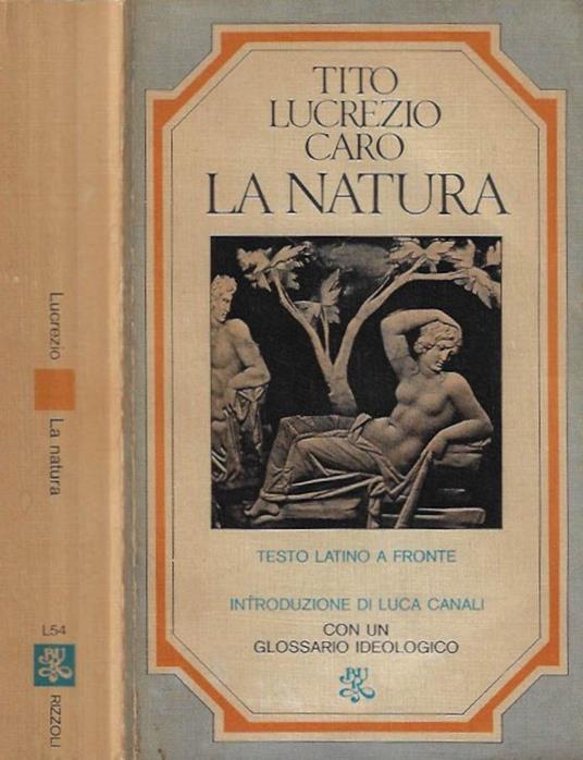 La Natura - Tito Lucrezio Caro - copertina