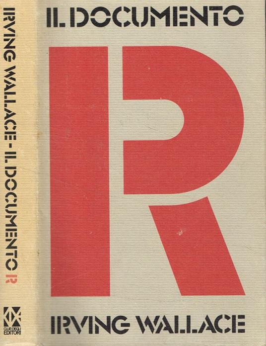 Il documento R - Irving Wallace - copertina