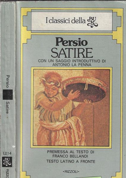 Satire - A. Flacco Persio - copertina