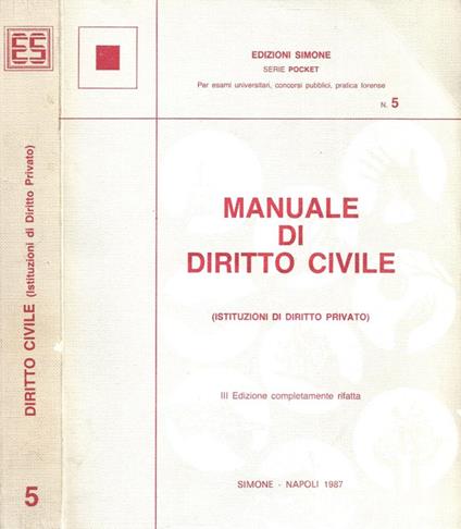 Manuale di diritto civile - copertina
