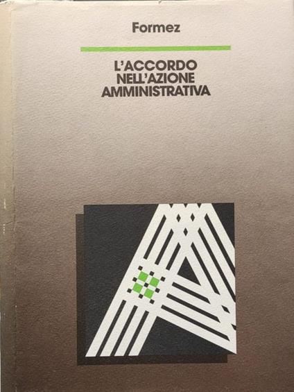 L' accordo nell'azione amministrativa - copertina