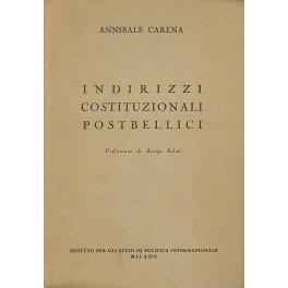 Indirizzi costituzionali postbellici. Prefazione di Arrigo Solmi - copertina