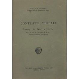 Contratti speciali. Lezioni di Diritto Civile tenute nell'Università di Roma nell'anno accademico 1933-1934 - Roberto De Ruggiero - copertina