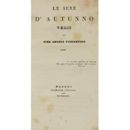 Le sere d'Autunno. Versi - copertina