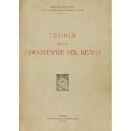 Teoria delle circostanze del reato - Arturo Santoro - copertina