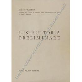 L' istruttoria preliminare - Carlo Taormina - copertina