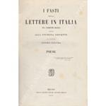 I fasti delle lettere in Italia nel corrente secolo additati alla studiosa gioventù. Poesie