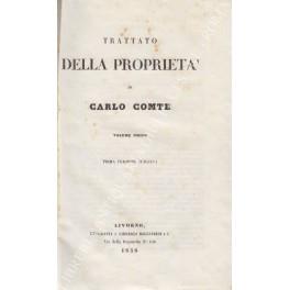Trattato della proprietà. Volume unico - copertina