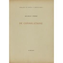 De Consolatione (1946-1952) - Michele Pierri - copertina