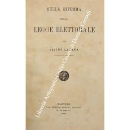 Sulla riforma della legge elettorale + Appendice - copertina