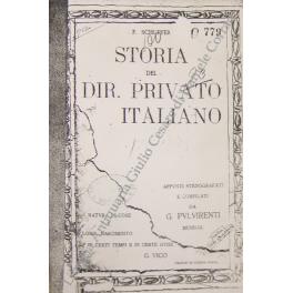 Storia del diritto privato italiano. Appunti stenografati e compilati da G. Pulvirenti 1902-1903. UNITO A: Questionario di storia del diritto italiano dettato dal Prof. Francesco Schupfer. Roma Anno accademico 1901-1902 - Francesco Schupfer - copertina