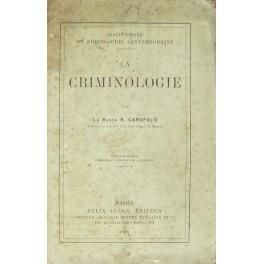 La criminologie - copertina
