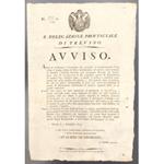 Avviso. La R. Delegazione provinciale di Treviso, al fine di procedere con i lavori per il risanamento di una tratta d'argine del Piave ha indetto un'asta