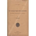 Gli statuti degli enti autonomi nel diritto amministrativo italiano. Vol. I - Teoria (unico pubblicato)
