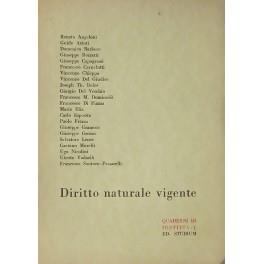 Diritto naturale vigente - copertina