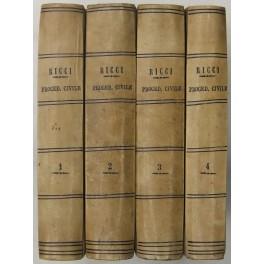 Commento al codice di procedura civile italiano. Vol. I - Della competenza e del modo di procedere nei giudizi. Vol. II - Delle prove delle sentenze e dei mezzi per impugnarle. Vol. III - Della esecuzione forzata e dei diversi procedimenti speciali.  - Francesco Ricci - copertina