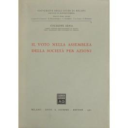 Il voto nella assemblea della società per azioni - Giuseppe Sena - copertina