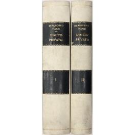 Istituzioni di diritto privato. Vol. I - Introduzione e parte generale. Diritto delle persone. Diritti di famiglia. Diritto ereditario. Diritti reali. Vol. II - Diritti di obbligazione e contratti tutela dei diritti - copertina