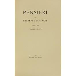 Pensieri di Giuseppe Mazzini. Scelti da Terenzio Grandi - Giuseppe Mazzini - copertina