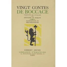 Vingt Contes de Boccace. Traduits de l'italien par Antoine Le Macon. Illustrations de Brunelleschi - copertina