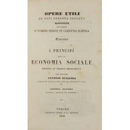 I principj della economia sociale esposti in ordine ideologico - copertina