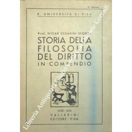Storia della filosofia del diritto in compendio - copertina
