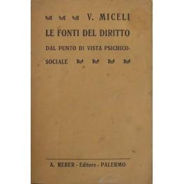 Le fonti del diritto dal punto di vista psichico-sociale - copertina