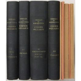 Les codes et les lois speciales les plus usuelles en vigueur en Belgique avec les arretes royaux complementaires et des notes de concordance et de jurisprudence utiles a l'interpretation des textes. Vol. I - Materies civiles et commerciales Vol. II - Mat - copertina