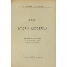 Lezioni di storia moderna. Raccolte da Flaviana Moscarini. Anno accademico 1921-1922 - copertina