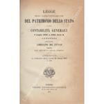 Legge sull'amministrazione del patrimonio dello Stato e sulla contabilità generale 8 luglio 1883, n. 1455, serie 3 annotata e seguita dal relativo regolamento. Appendice al Commento della Legge 22 aprile 1869 n. 5026 UNITO A: Testo unico del regolame