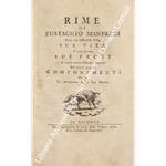 Rime con un ristretto della sua vita e con alcune sue prose. In questa nuova edizione aggiunte ed alcuni lugubri componimenti recitati in occasione della sua morte