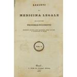 Lezioni di medicina legale. Con appendice contenente sei consulti di medicina legale